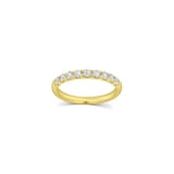 18K Rose Gold 0.50cttw Diamond 9 Stone Half Eternity Ring