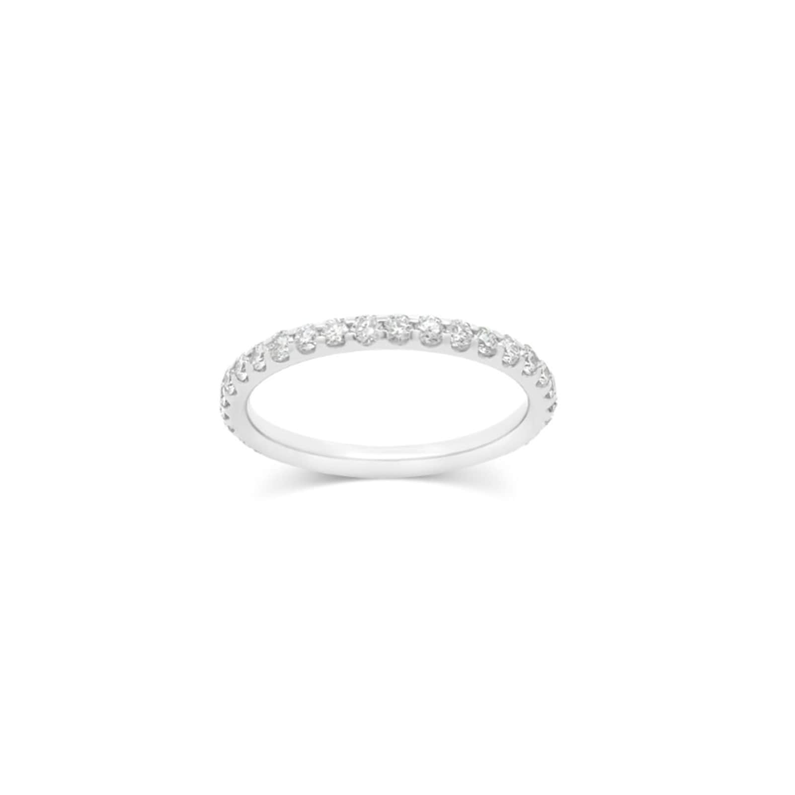Platinum 0.75cttw Diamond 34 Stone Full Eternity Ring