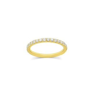  18K Yellow Gold 0.75cttw Diamond 34 Stone Full Eternity Ring