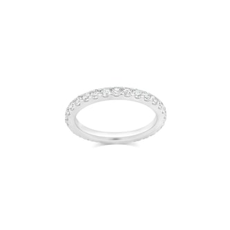  Platinum 1.00cttw Diamond 30 Stone Full Eternity Ring