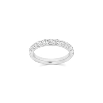  Platinum 2.00cttw Diamond 22 Stone Full Eternity Ring