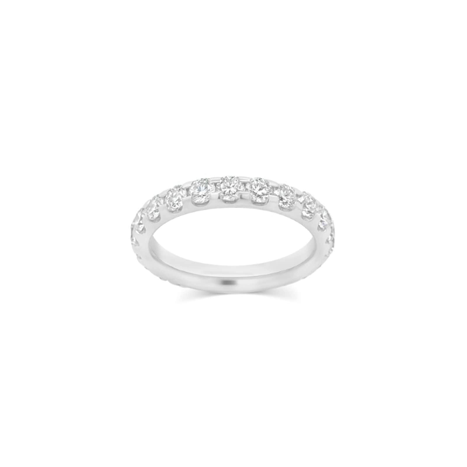 Platinum 2.00cttw Diamond 22 Stone Full Eternity Ring