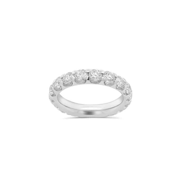 Platinum 3.00cttw Diamond 18 Stone Full Eternity Ring