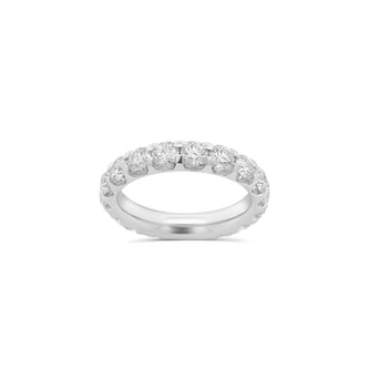  Platinum 3.00cttw Diamond 18 Stone Full Eternity Ring