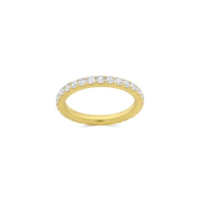 18K Yellow Gold 1.00cttw Diamond 30 Stone Full Eternity Ring