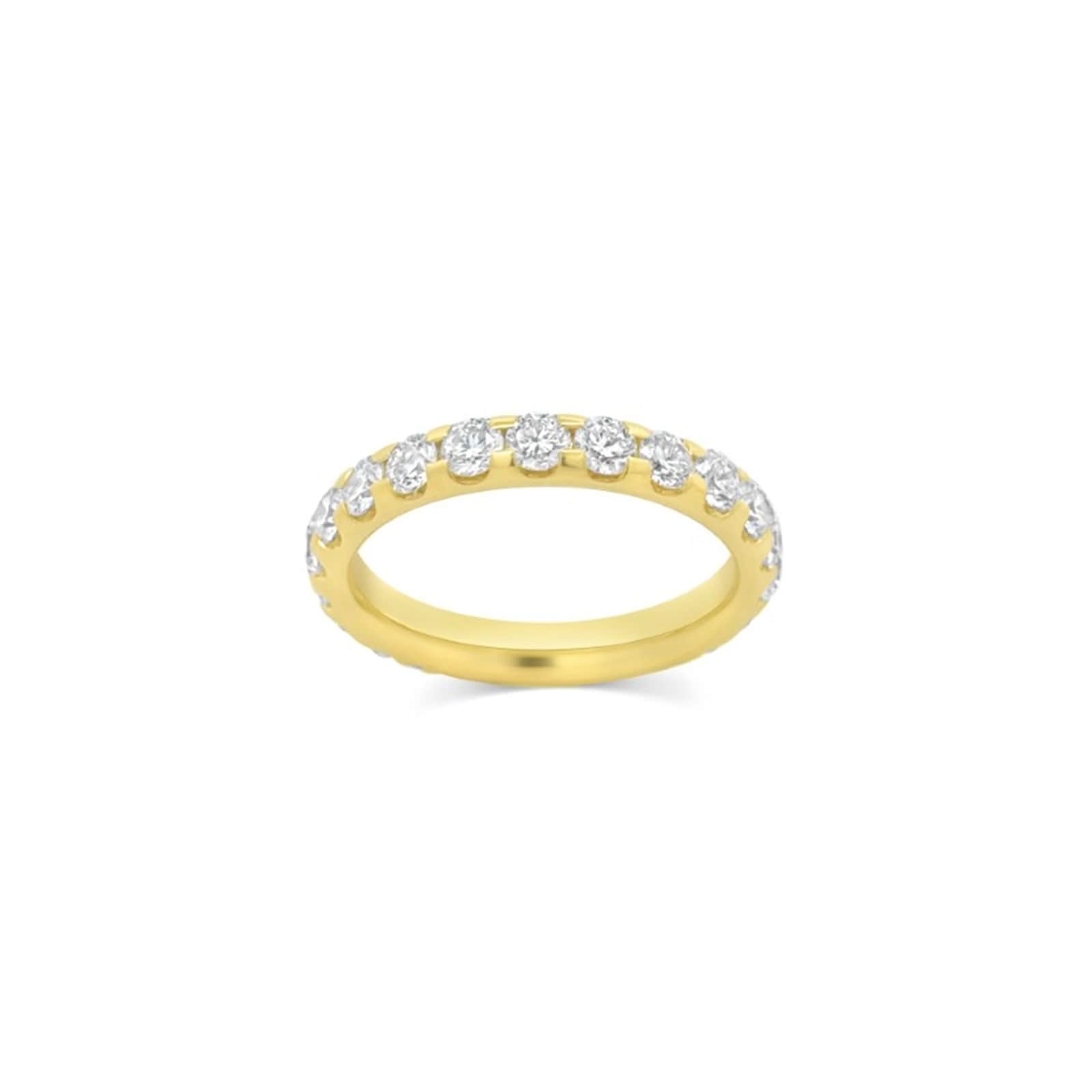 18K Yellow Gold 2.00cttw Diamond 22 Stone Full Eternity Ring