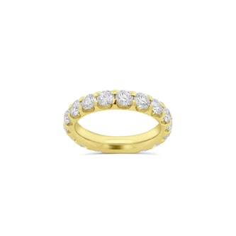  18K Yellow Gold 3.00cttw Diamond 18 Stone Full Eternity Ring