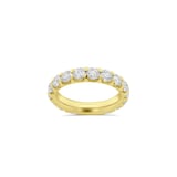 18K Yellow Gold 3.00cttw Diamond 18 Stone Full Eternity Ring