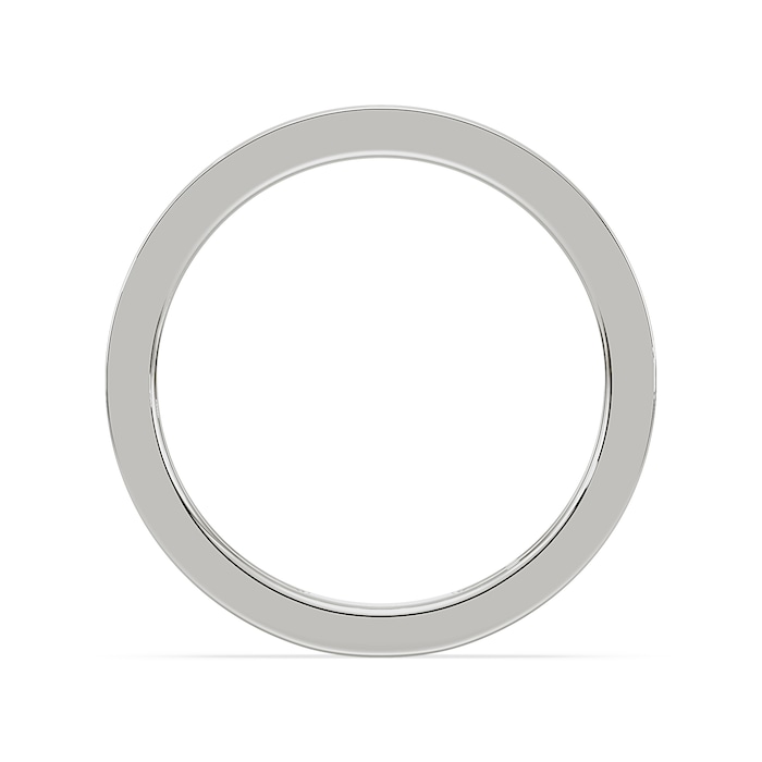 Royal Asscher Platinum Round Cut 0.42cttw Diamond Half Wedding Band