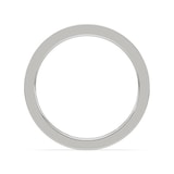 Royal Asscher Platinum Round Cut 0.42cttw Diamond Half Wedding Band