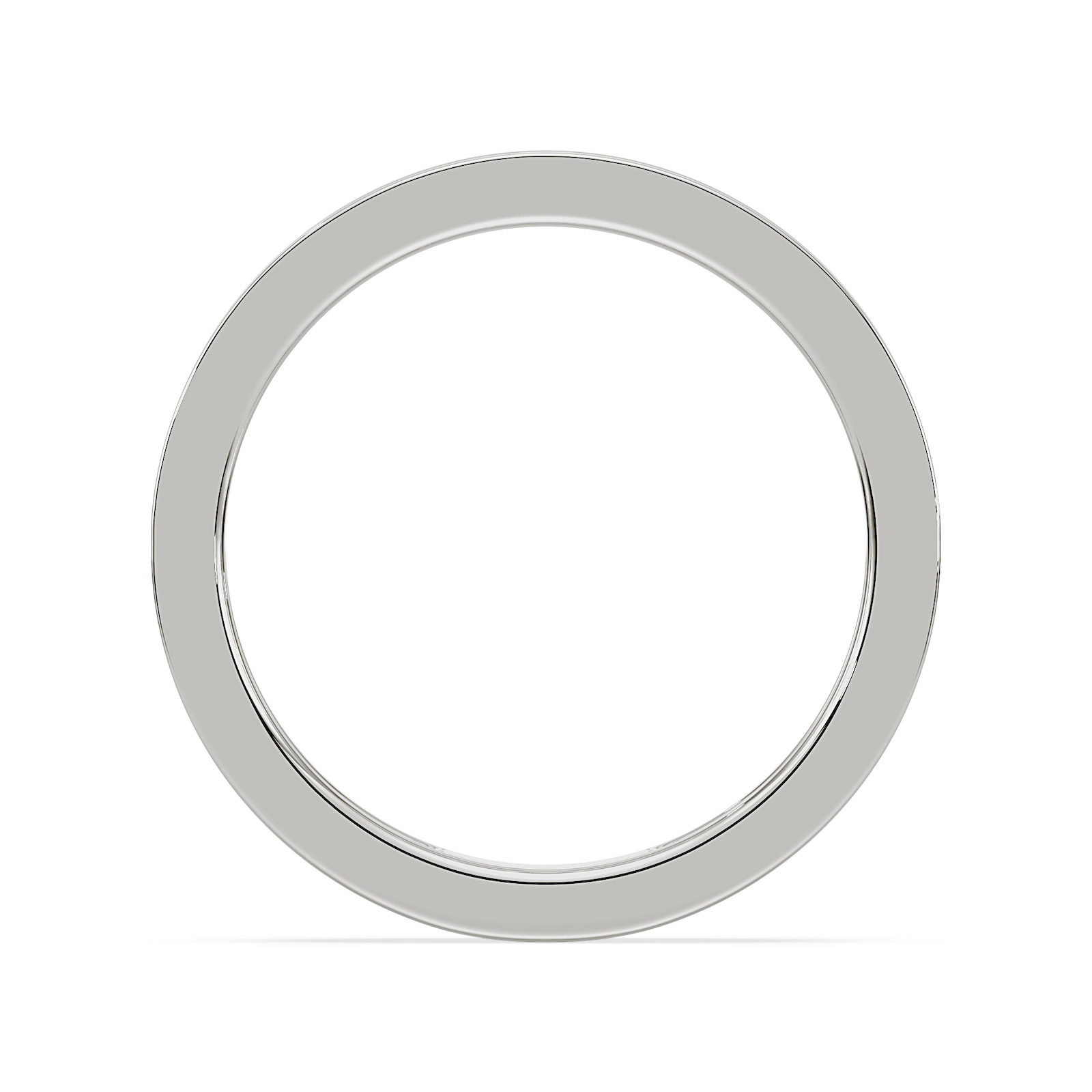 Royal Asscher Platinum Round Cut 0.42cttw Diamond Half Wedding Band