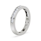 Royal Asscher Platinum Round Cut 0.42cttw Diamond Half Wedding Band