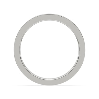 Royal Asscher Platinum Round Cut 0.84cttw Diamond Full Wedding Band
