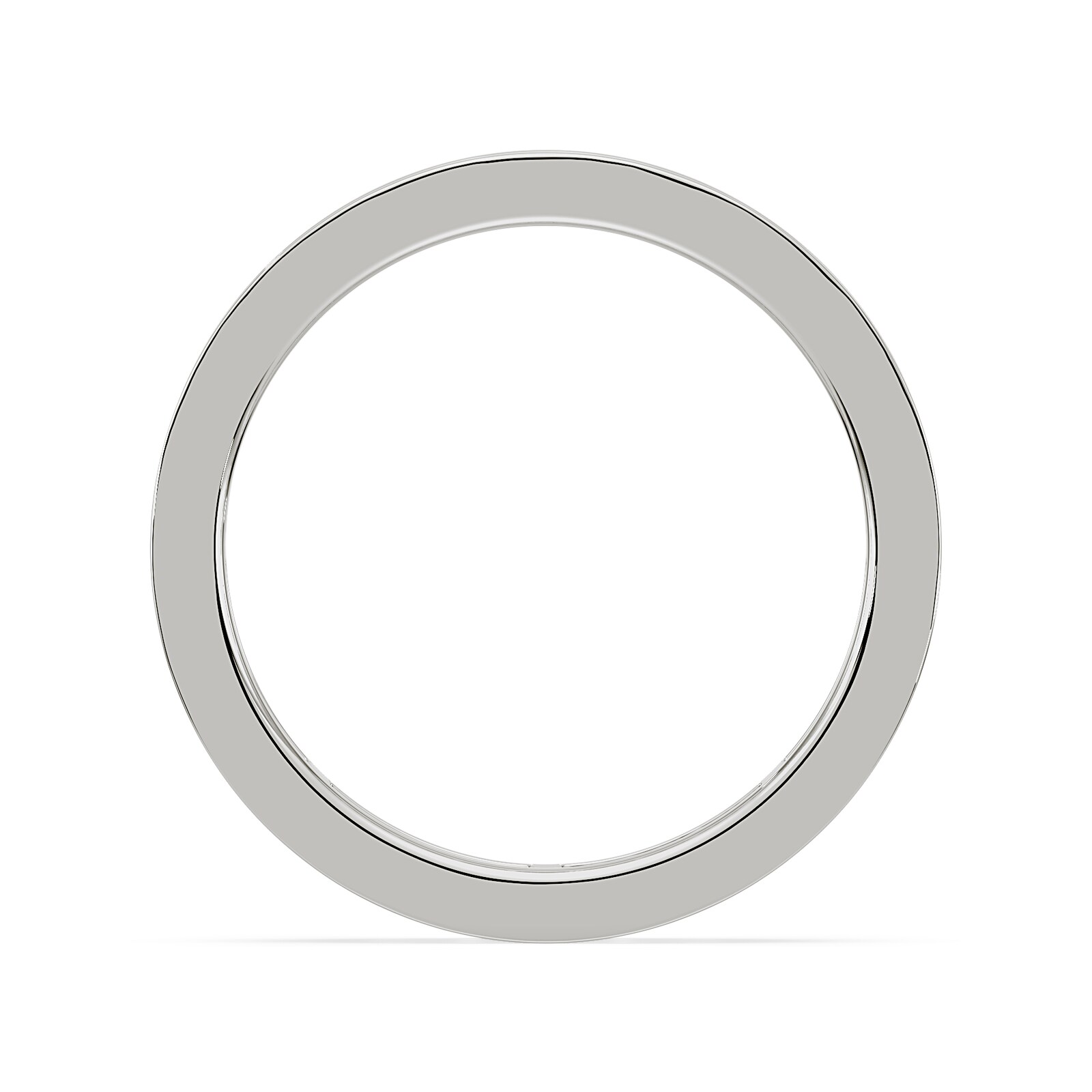 Royal Asscher Platinum Round Cut 0.84cttw Diamond Full Wedding Band