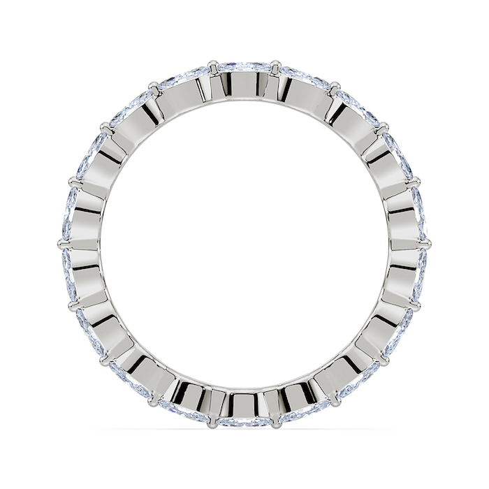 Royal Asscher Platinum Marquise Cut 1.05cttw Diamond Full Wedding Band