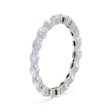 Royal Asscher Platinum Marquise Cut 1.05cttw Diamond Full Wedding Band