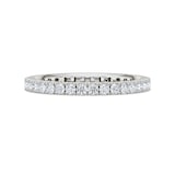 Royal Asscher Platinum Round Cut 0.68cttw Diamond Full Wedding Band
