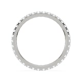 Royal Asscher Platinum Round Cut 0.68cttw Diamond Full Wedding Band