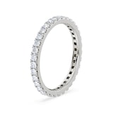 Royal Asscher Platinum Round Cut 0.68cttw Diamond Full Wedding Band