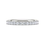 Royal Asscher Platinum Round Cut 0.41cttw Diamond Half Wedding Band