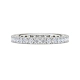 Royal Asscher Platinum Round Cut 0.81cttw Diamond Full Wedding Band
