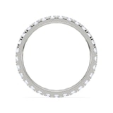 Royal Asscher Platinum Round Cut 0.81cttw Diamond Full Wedding Band