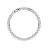 Royal Asscher Platinum Round Cut 0.48cttw Diamond Full Shaped Wedding Band