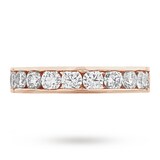Goldsmiths 1.00 Total Carat Weight Brilliant Cut 10 Stone Diamond Eternity Ring In 18 Carat White Gold