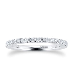 06503509 - 9ct White Gold Claw Set Skinny 0.25ct Diamond Ring