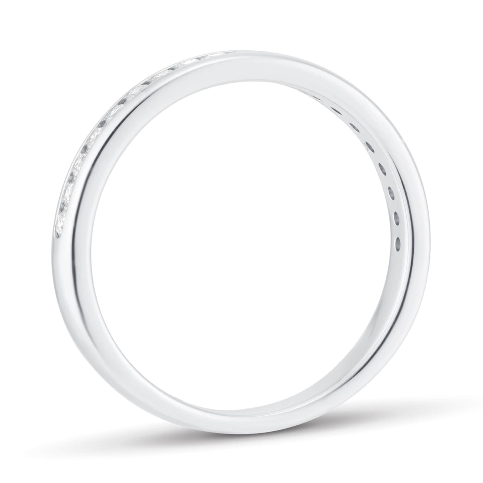 Mappin & Webb Platinum 0.20ct Round Brilliant Cut Channel Set Half Eternity Ring Mappin & Webb Platinum 0.20ct Round Brilliant Cut Channel Set Half Eternity Ring