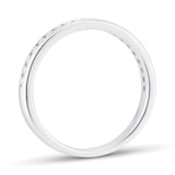 Mappin & Webb Platinum 0.20ct Round Brilliant Cut Channel Set Half Eternity Ring