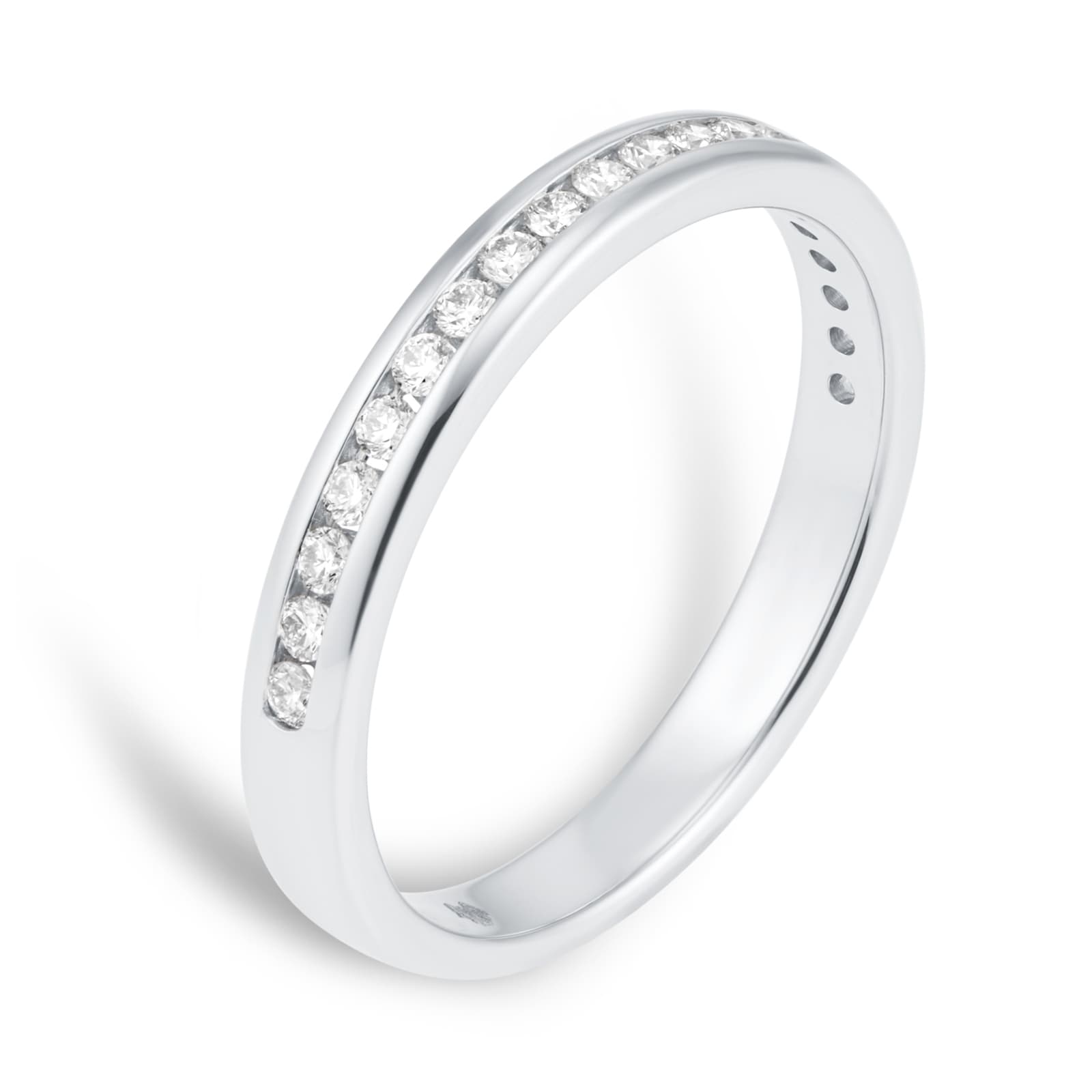 Mappin & Webb Platinum 0.20ct Round Brilliant Cut Channel Set Half Eternity Ring Mappin & Webb Platinum 0.20ct Round Brilliant Cut Channel Set Half Eternity Ring