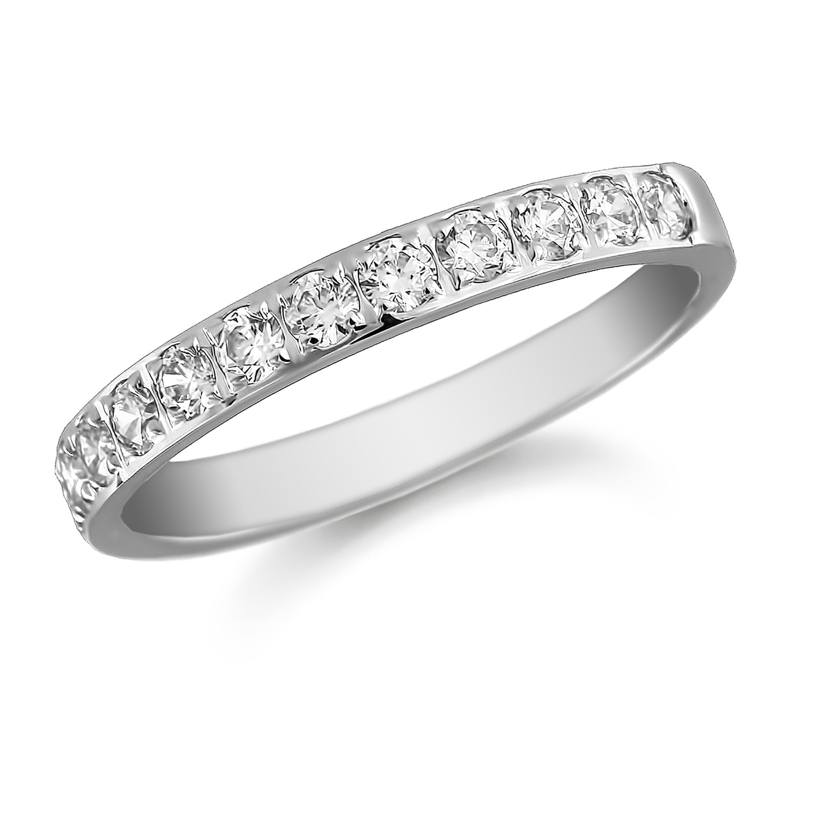 Mappin & Webb Platinum 0.75ct Grain Set Round Brilliant Cut