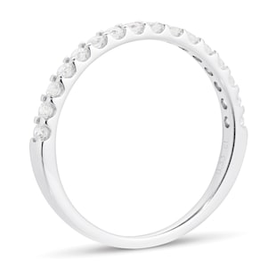 Mappin & Webb Platinum 0.33ct Claw Set Half Eternity Ring