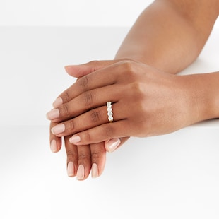 Mappin & Webb 18ct Yellow Gold 1.50ct Five Stone Eternity Ring