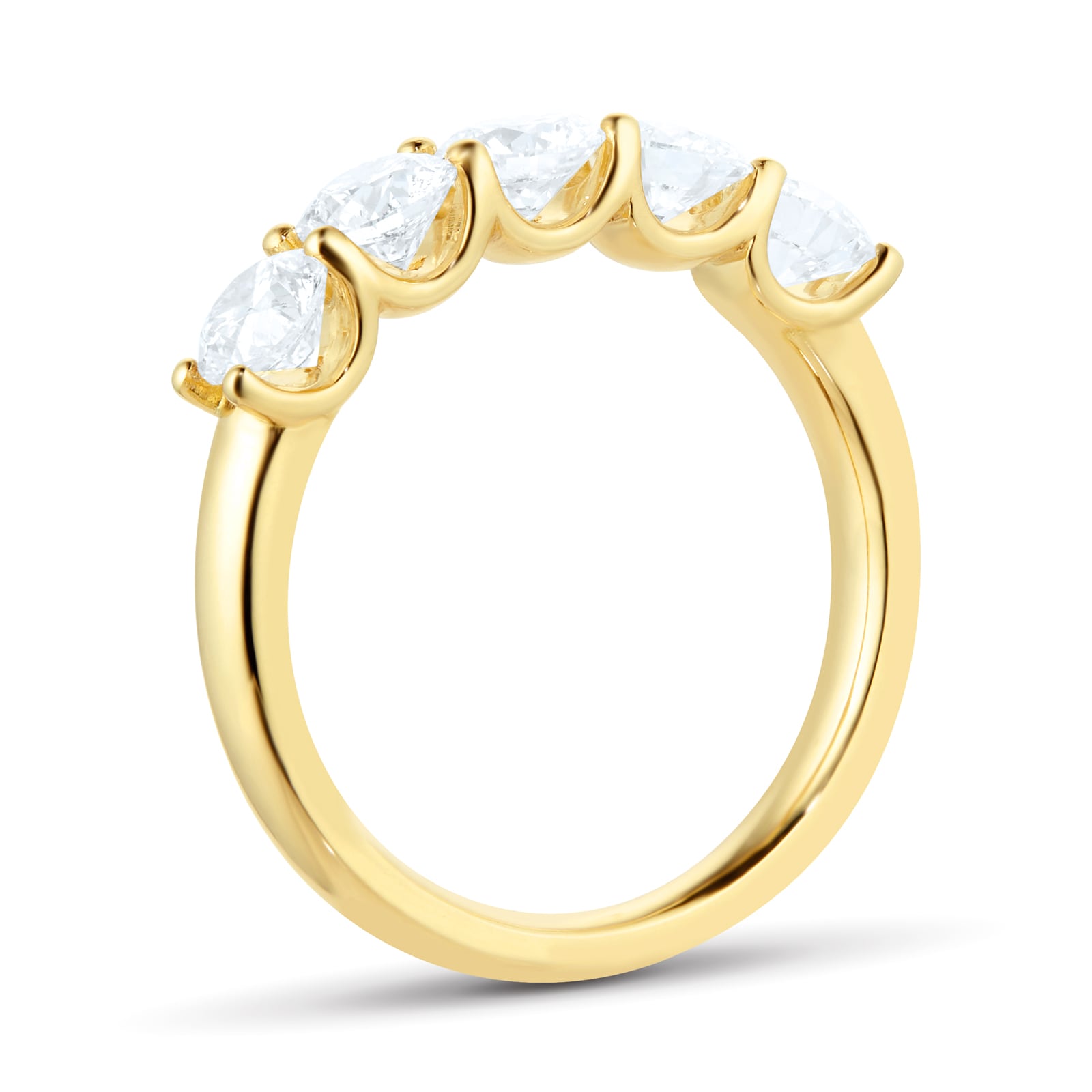 Mappin & Webb 18ct Yellow Gold 1.50ct Five Stone Eternity Ring Mappin & Webb 18ct Yellow Gold 1.50ct Five Stone Eternity Ring