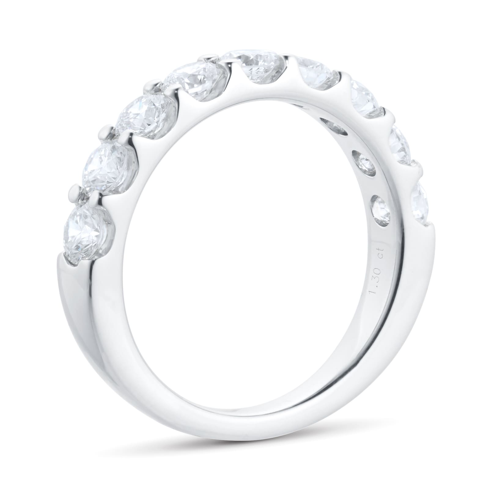 Mappin & Webb Platinum 1.30ct Claw Set Half Eternity Ring Mappin & Webb Platinum 1.30ct Claw Set Half Eternity Ring