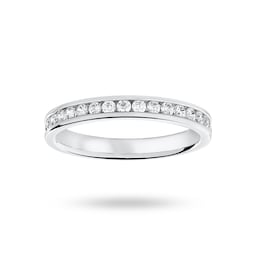06503650 - 9 Carat White Gold 0.33 Carat Brilliant Cut Half Eternity Ring