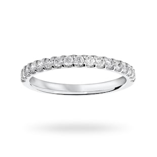 Goldsmiths Platinum 0.33 Carat Brilliant Cut Half Eternity