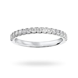 06504128 - Platinum 0.33 Carat Brilliant Cut Half Eternity