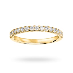 06504147 - 9 Carat Yellow Gold 0.33 Carat Brilliant Cut Half Eternity