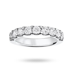 06504215 - Platinum 1.45 Carat Brilliant Cut Half Eternity