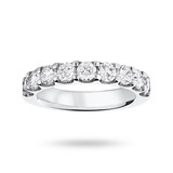 Goldsmiths 9 Carat White Gold 1.45 Carat Brilliant Cut Half Eternity