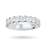 Goldsmiths 9 Carat White Gold 2.10 Carat Brilliant Cut Half Eternity - Ring Size V.5