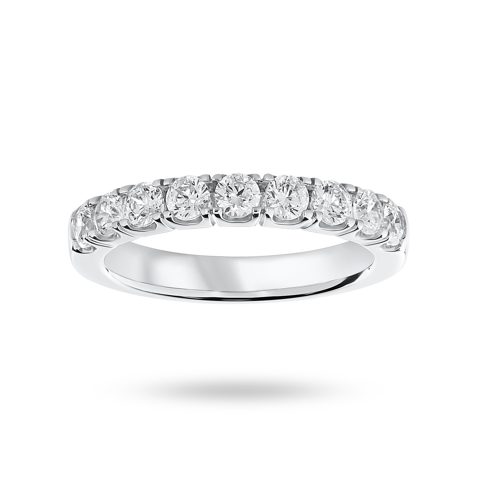 Full Eternity Ring with Round Diamonds in Platinum - Cara Jewellers