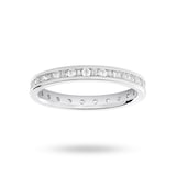 Goldsmiths Platinum 0.50 Carat  Dot Dash Channel Set Full Eternity Ring - Ring Size H
