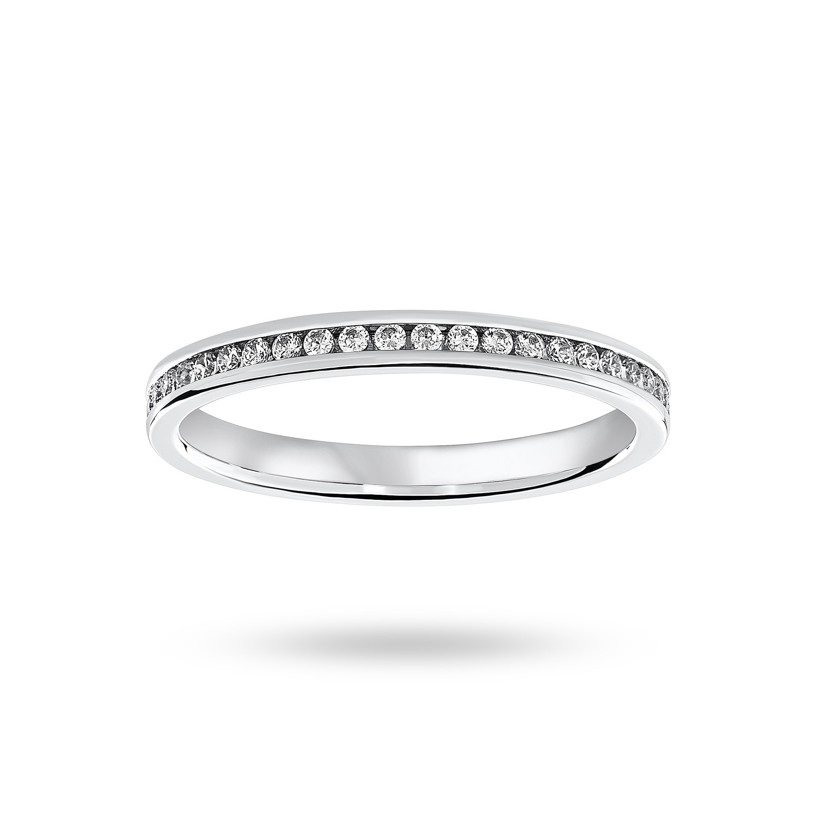 Platinum 0.33 Carat Brilliant Cut Channel Set Full Eternity Ring 