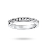 Goldsmiths Platinum 0.75 Carat Brilliant Cut Channel Set Full Eternity Ring - Ring Size K