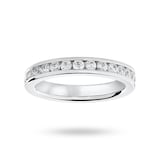 Goldsmiths Platinum 1.00 Carat Brilliant Cut Channel Set Full Eternity Ring - Ring Size K