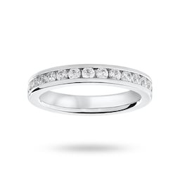 06504745 - Platinum 1.00 Carat Brilliant Cut Channel Set Full Eternity Ring
